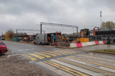 На ЖД станции Колодищи ведутся работы по подключению к сетям канализации