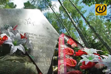 О памятнике "Три танкиста" в Колодищах рассказали в сюжете телеканала ОНТ