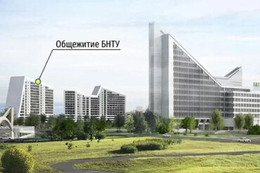 Как будет выглядеть общежитие БНТУ возле здания-корабля учебного корпуса