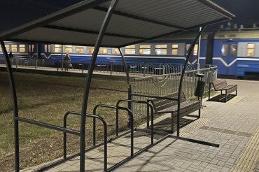 Фотофакт: на ЖД станции Колодищи появилась велопарковка