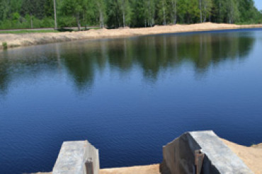 Фотоотчет с озера, которое чистили и углубляли для отвода воды из под "домов на болоте"