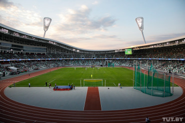 В матче открытия стадиона Динамо принял участие и забил гол футболист из Колодищ
