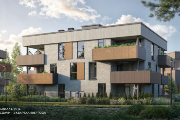 В Зеленой гавани представили 9-квартирный дом бизнес-класса в закрытой части комплекса