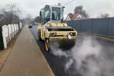 В Колодищах заасфальтировали улицу Короткая