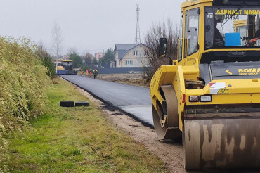 В Колодищах заасфальтировали улицу Полесская