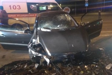 Серьезная авария случилась на проспекте Независимости в районе Уручье