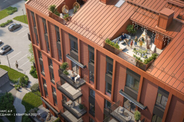 В Зеленой гавани стартовали продажи квартир в доме с террасами на скатной крыше