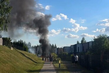 В Зелёной гавани случился небольшой пожар