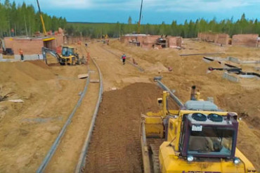 Видео: как идет строительство нового микрорайона на территории Колодищанского сельсовета