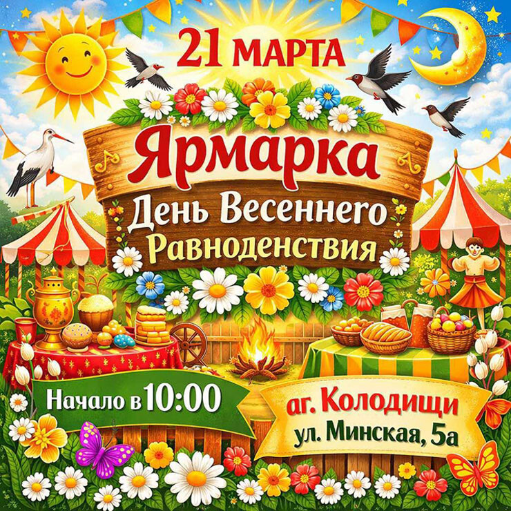 В Колодищах 21 марта пройдет ярмарка продукции фермеров и ремесленников