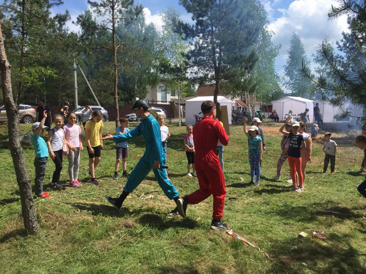 В Колодищах жители провели развлекательное мероприятие для детей