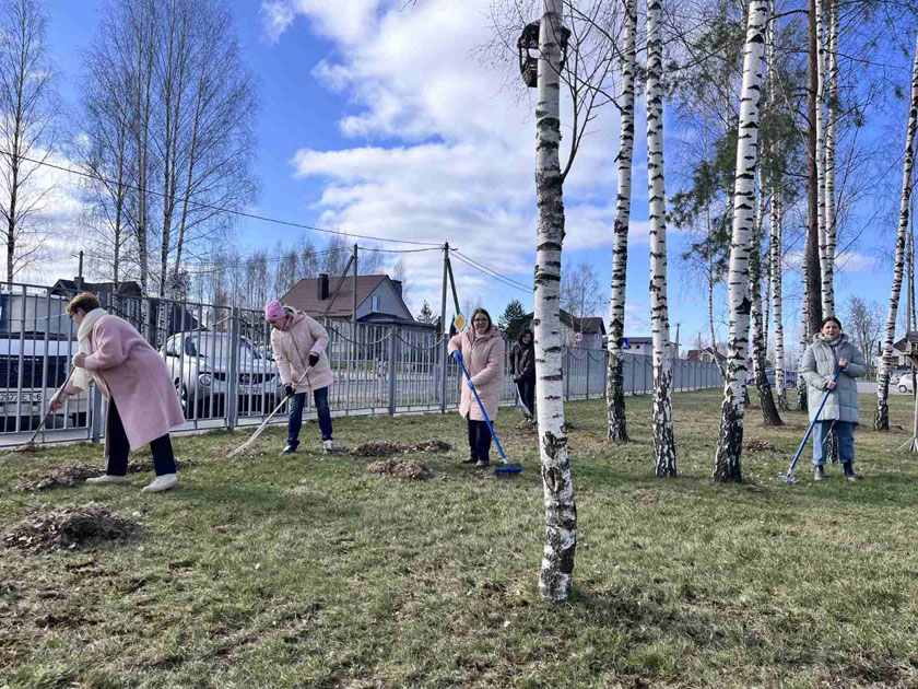 В Колодищах прошел большой субботник