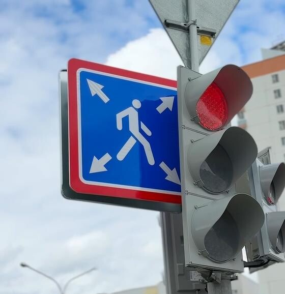 В Минске появился первый перекресток, который разрешено переходить по диагонали