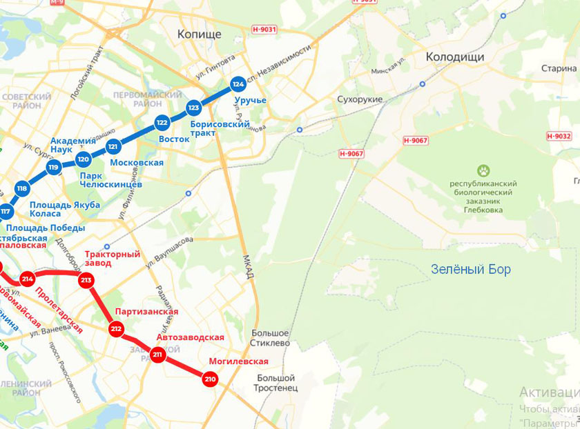 Минск прорабатывает вопрос размещения метро в максимально возможной близости к Зеленому Бору