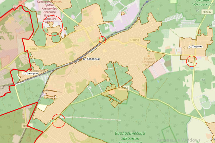 В границы населенных пунктов Колодищанского сельсовета внесены изменения
