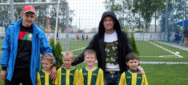 Александр Глеб поддержал команду детей Колодищанской школы на "Кубке Динамо-2014"