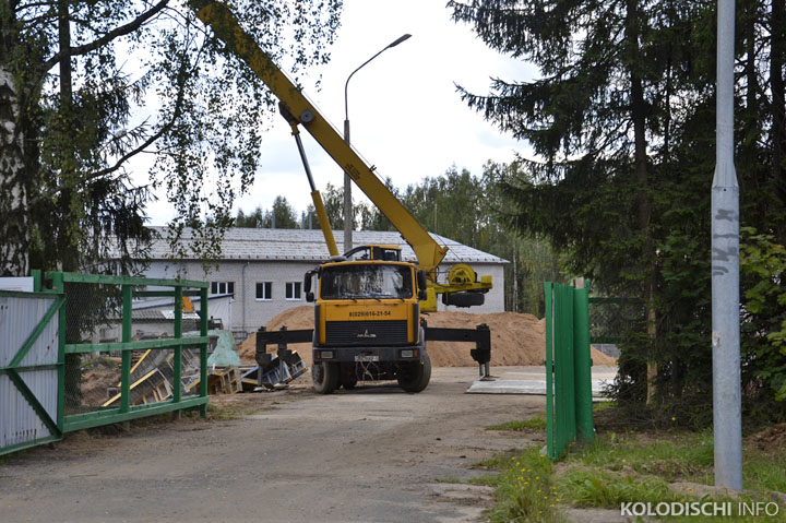В Колодищах между Радиоцентром и Военным городком строят автомоечный комплекс