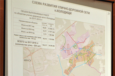 За 2017-2019 годы в Колодищах планируют отремонтировать и заасфальтировать 229 улиц