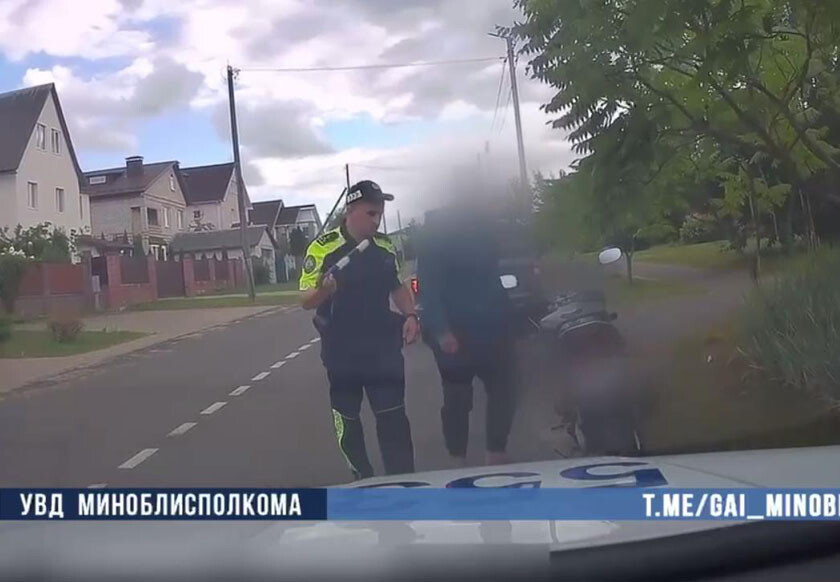 В Колодищах задержали нетрезвого мотоциклиста без шлема