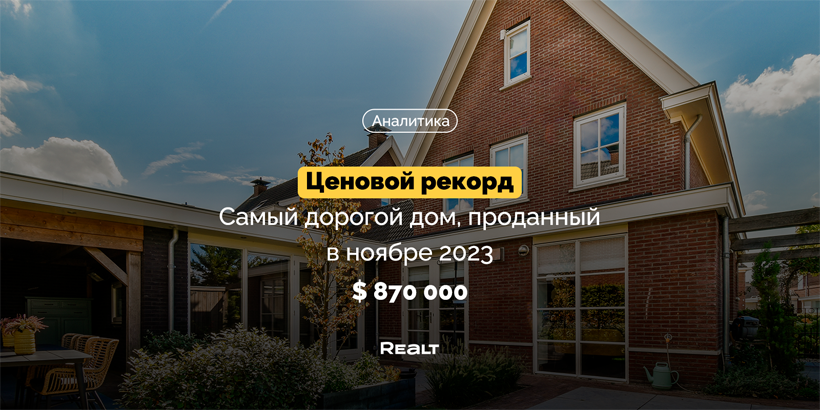 Самый дорогой дом, купленный в ноябре 2023 года, находится в Колодищах