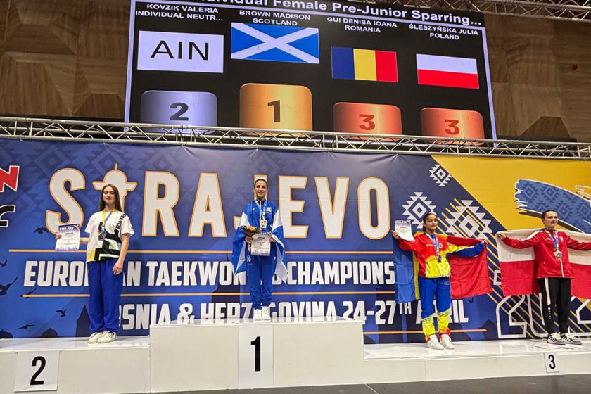 Жительница Колодищ заняла второе место на чемпионате Европы по таеквон-до